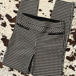 Candies Audrey Pull On Checkered Pants XS